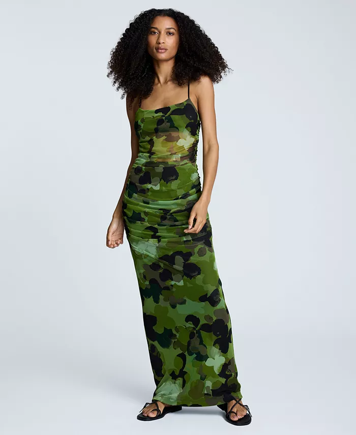 Женское облегающее платье макси с рюшами Kenneth Cole, зеленый
Женское облегающее платье макси с рюшами Kenneth Cole, зеленый