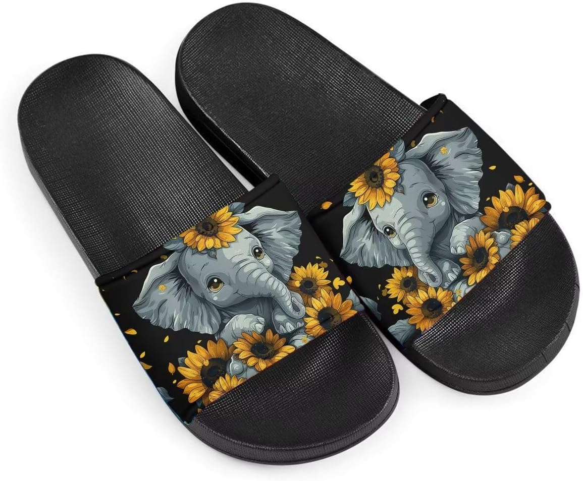 Женские слайд-сандалии GETELINSENG с принтом слона, нескользящие летние домашние тапочки для девушек, шлепанцы на пляж, спортивные сандалии, Baby Elephant Sunflower
Женские слайд-сандалии GETELINSENG с принтом слона, нескользящие летние домашние тапочки для девушек, шлепанцы на пляж, спортивные сандалии, Baby Elephant Sunflower