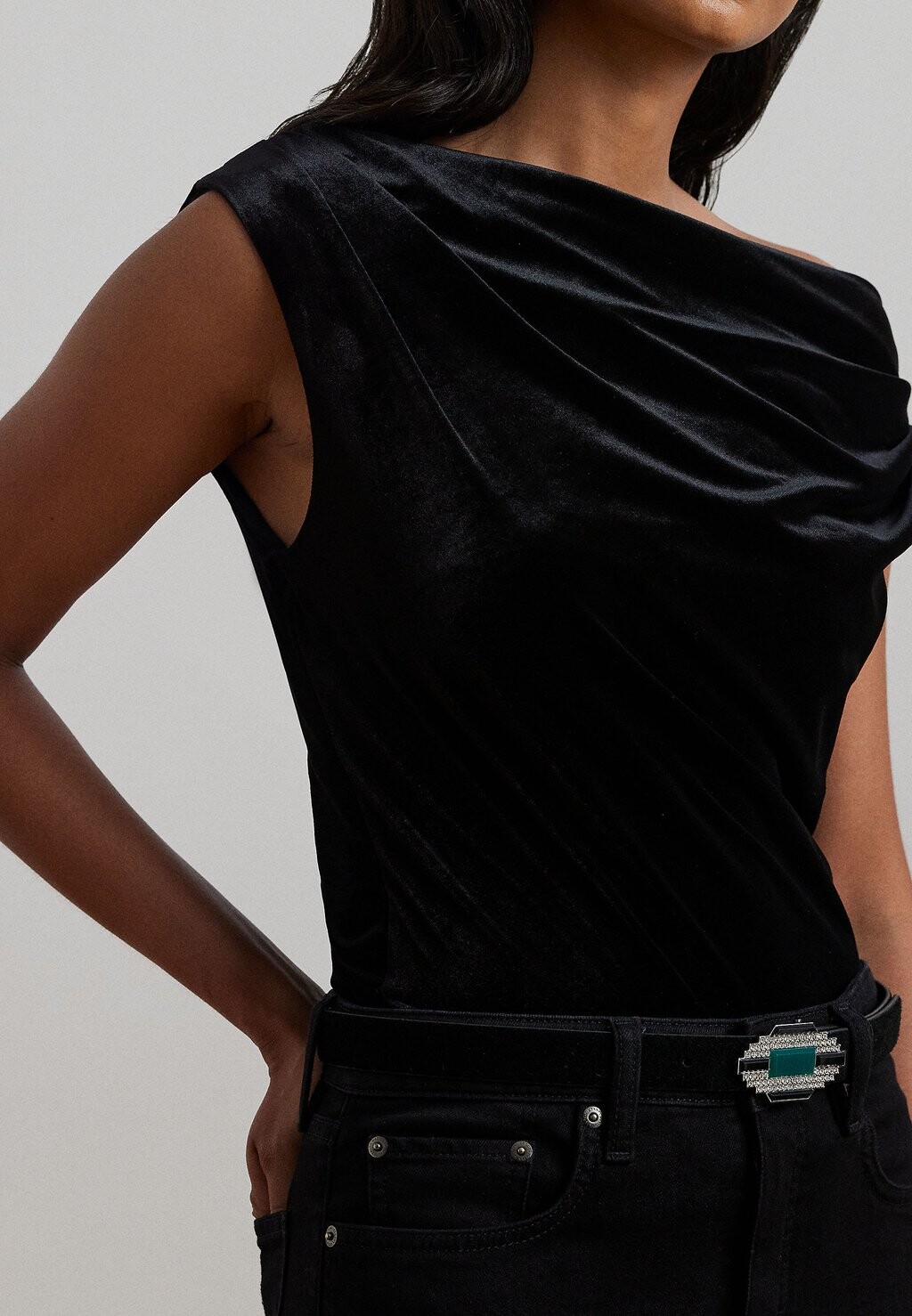 Футболка с принтом STRETCH VELVET OFF THE SHOULDER BLOUSE Lauren Ralph Lauren, черный
Футболка с принтом STRETCH VELVET OFF THE SHOULDER BLOUSE Lauren Ralph Lauren, черный