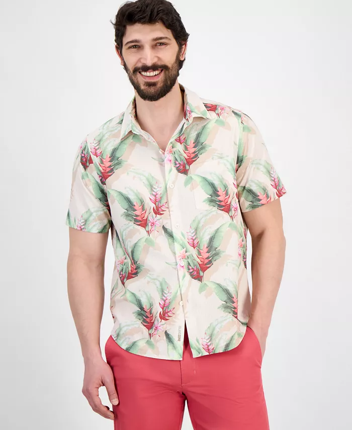Мужская влагоотводящая гавайская рубашка Bahama Coast Paradise Blooms IslandZone с цветочным принтом Tommy Bahama, красный
Мужская влагоотводящая гавайская рубашка Bahama Coast Paradise Blooms IslandZone с цветочным принтом Tommy Bahama, красный