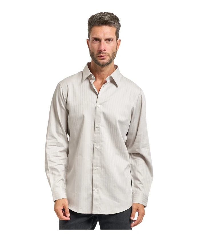 Рубашка из жаккардового хлопка с микроузором Armani Exchange, бежевый
Рубашка из жаккардового хлопка с микроузором Armani Exchange, бежевый