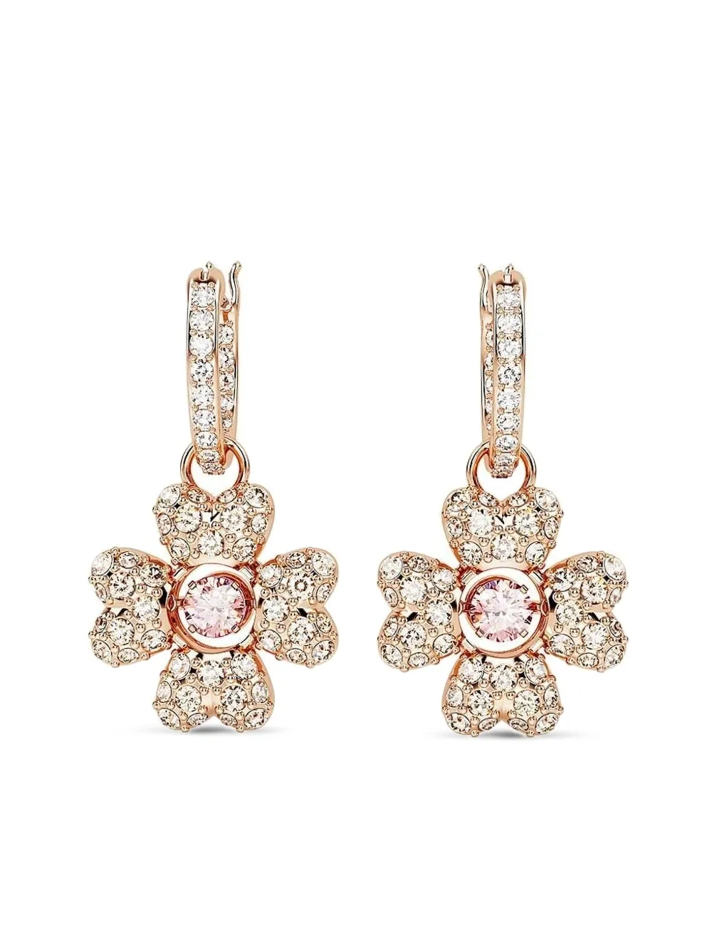 Серьги-кольца с цветами Swarovski, розовый
Серьги-кольца с цветами Swarovski, розовый