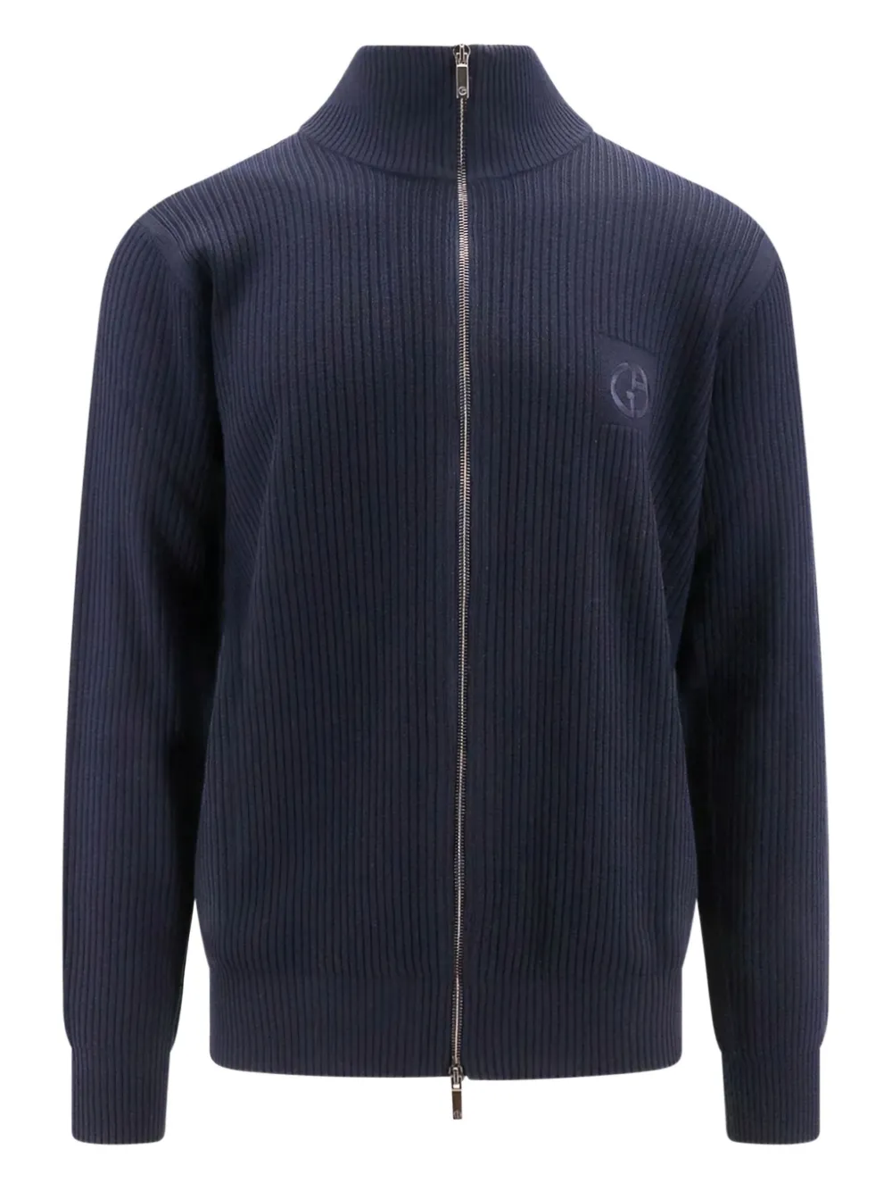 Шерстяной свитер с застежкой-молнией в рубчик GIORGIO ARMANI, синий
Шерстяной свитер с застежкой-молнией в рубчик GIORGIO ARMANI, синий