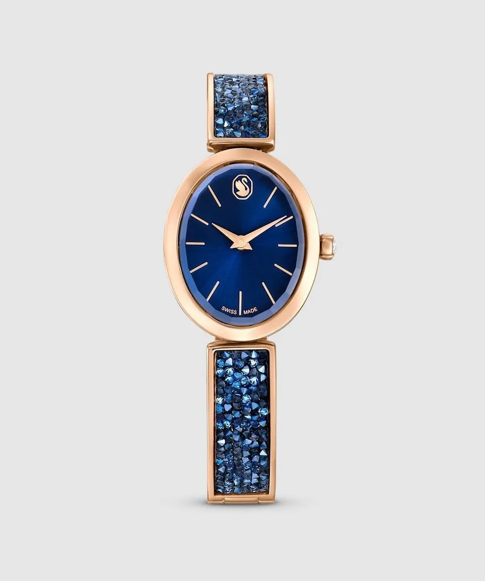 Женские часы Crystal Rock Oval с металлическим браслетом и синими камнями Swarovski, синий
Женские часы Crystal Rock Oval с металлическим браслетом и синими камнями Swarovski, синий