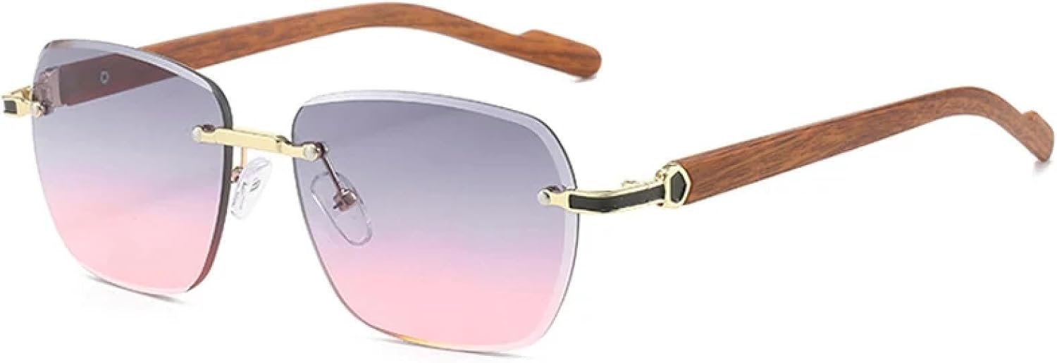 Винтажные солнцезащитные очки без оправы для женщин и мужчин, модные, роскошные, для активного отдыха, вождения, путешествий, защита от УФ-излучения UV400 generic, Brown Gray Pink
Винтажные солнцезащитные очки без оправы для женщин и мужчин, модные, роскошные, для активного отдыха, вождения, путешествий, защита от УФ-излучения UV400 generic, Brown Gray Pink