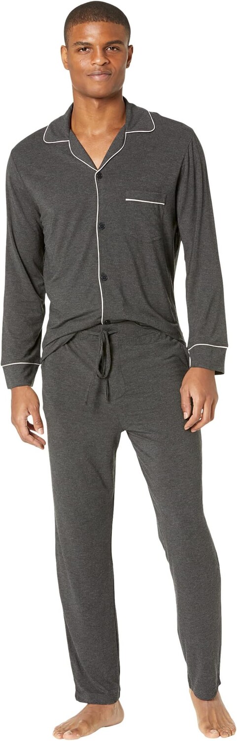 Уильям - Пижамный комплект Eberjey, цвет Charcoal Heather/Ivory
Уильям - Пижамный комплект Eberjey, цвет Charcoal Heather/Ivory