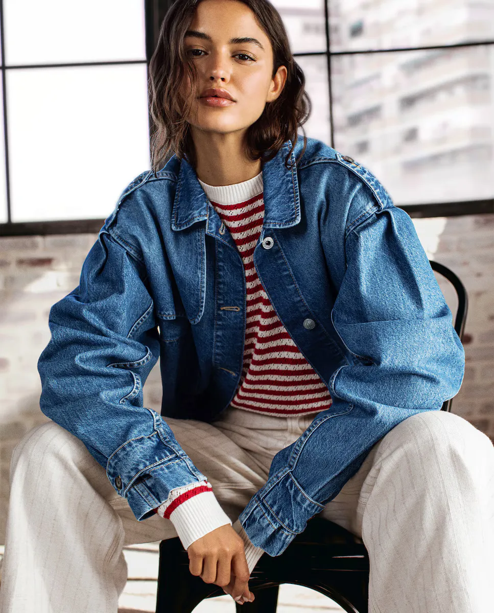 Женская джинсовая куртка в стиле тренч Pepe Jeans, синий
Женская джинсовая куртка в стиле тренч Pepe Jeans, синий