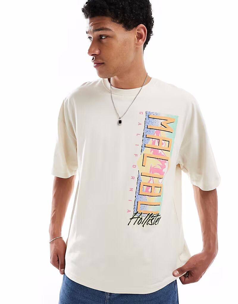 Футболка Hollister Baggy с декоративным мотивом кремового цвета
Футболка Hollister Baggy с декоративным мотивом кремового цвета