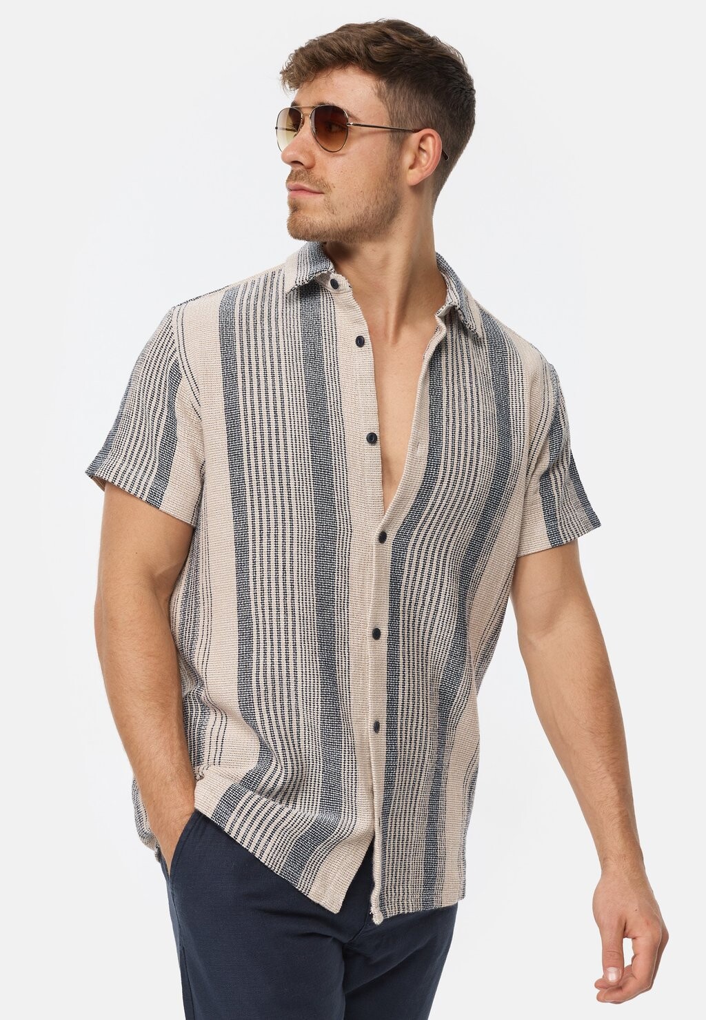 Рубашка KURZARM OSBY INDICODE JEANS, бежевый
Рубашка KURZARM OSBY INDICODE JEANS, бежевый