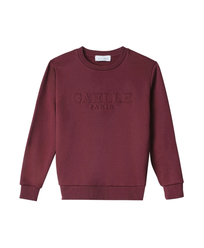 Бордовая толстовка с круглым вырезом Gaã«Lle Paris, красный
Бордовая толстовка с круглым вырезом Gaã«Lle Paris, красный