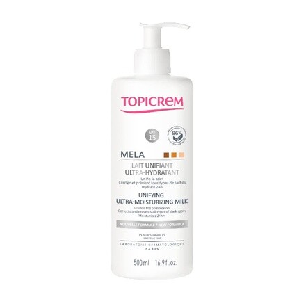 Ультраувлажняющее молочко для тела Mela 500 мл — жидкая текстура с цветочным ароматом, Topicrem