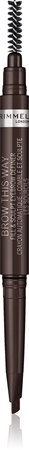 Карандаш для бровей с кисточкой 2 в 1 Rimmel Brow This Way, 003 Dark Brown 0,25 g
Карандаш для бровей с кисточкой 2 в 1 Rimmel Brow This Way, 003 Dark Brown 0,25 g