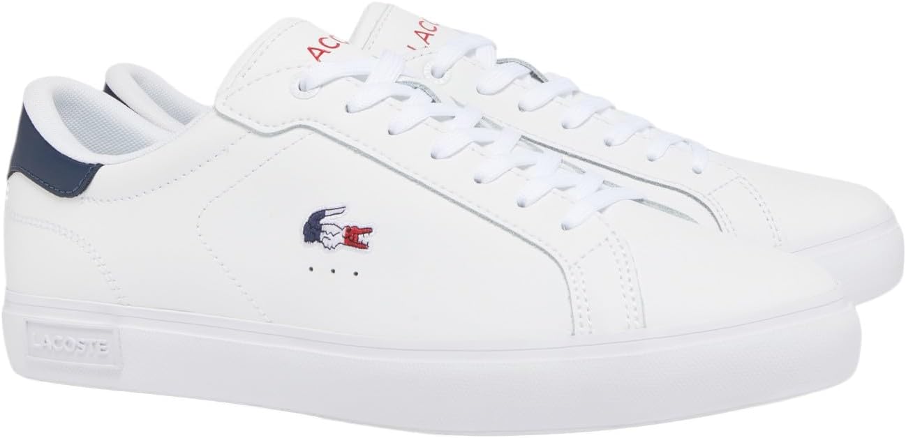Кроссовки Lacoste Powercourt для мужчин, White, Navy, & Red
Кроссовки Lacoste Powercourt для мужчин, White, Navy, & Red