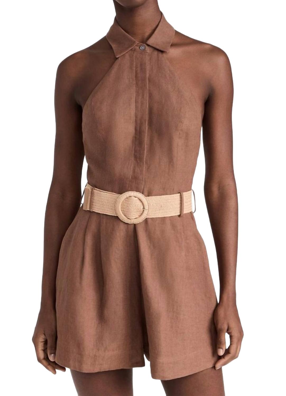 Аша Льняной комбинезон в цвете пекан Hevron, Pecan
Аша Льняной комбинезон в цвете пекан Hevron, Pecan