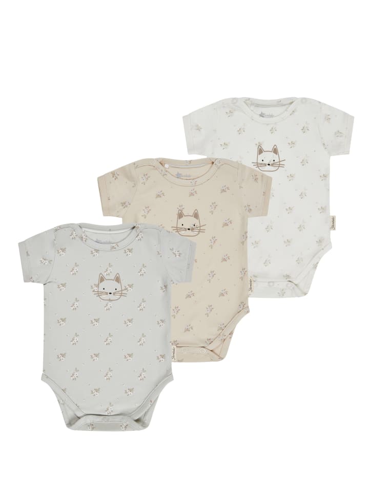 Sterntaler Набор из 3 боди с кошачьими рисунками разных цветов
Sterntaler Набор из 3 боди с кошачьими рисунками разных цветов