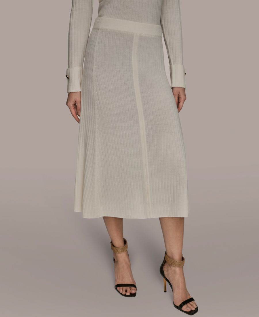 Женская трикотажная юбка-свитер в рубчик Donna Karan New York, Cream
Женская трикотажная юбка-свитер в рубчик Donna Karan New York, Cream