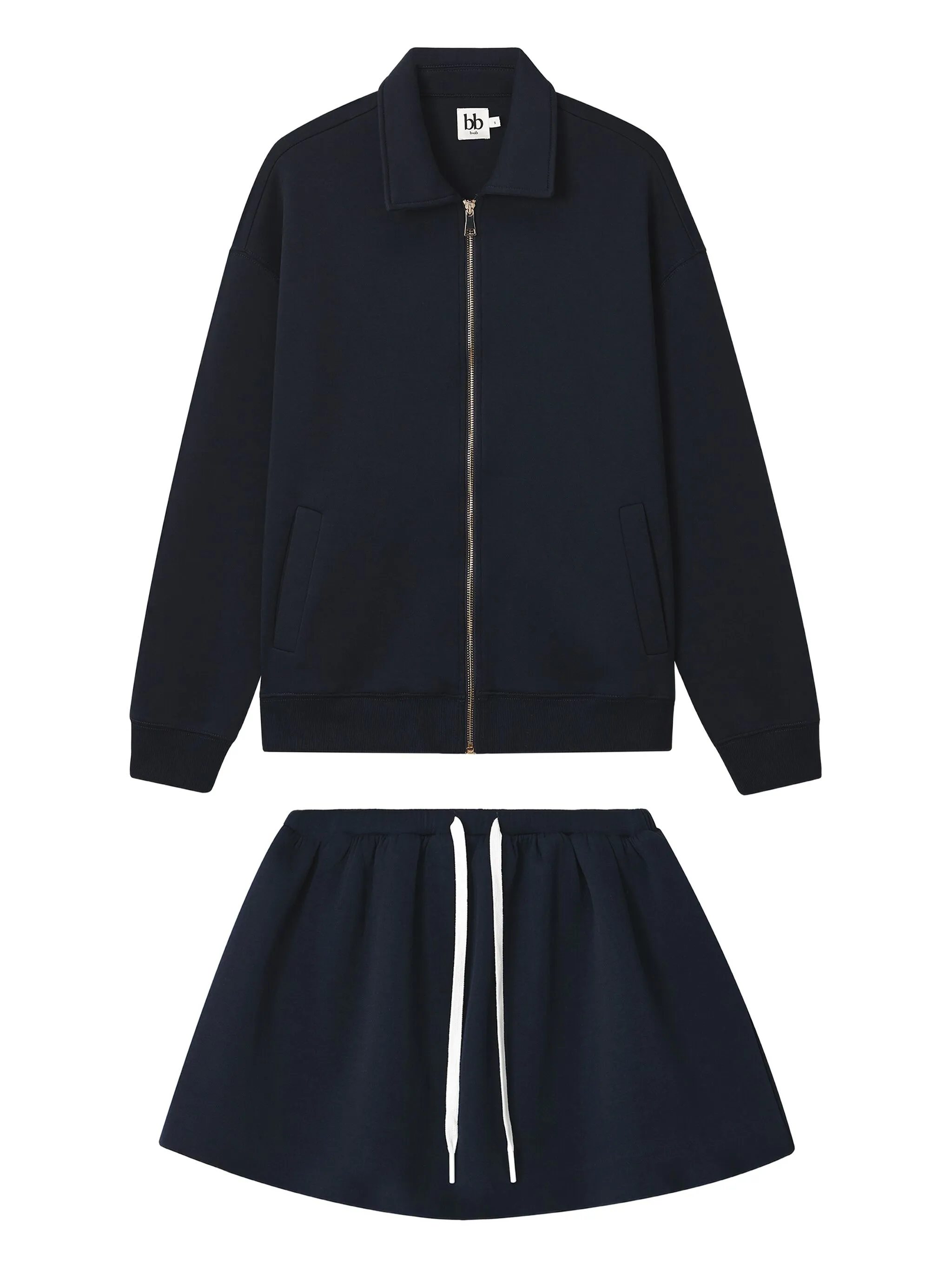 Комплект из топа и шортов на молнии с кулиской B+Ab, синий
Комплект из топа и шортов на молнии с кулиской B+Ab, синий