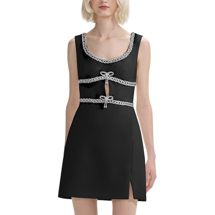 Женское платье без рукавов классическое черное Self-portrait
Женское платье без рукавов классическое черное Self-portrait