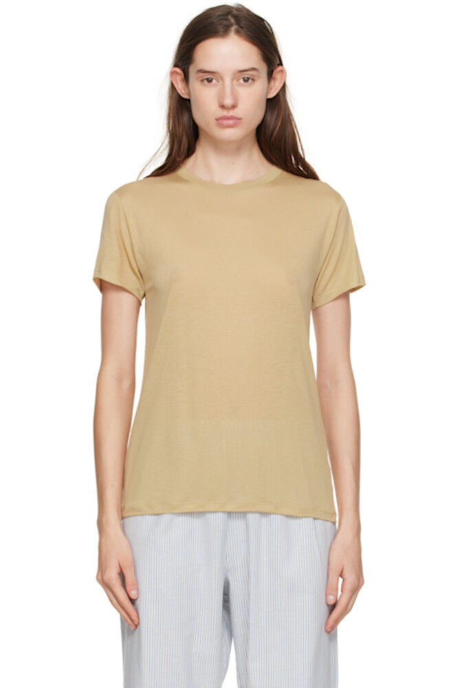 Бежевая футболка с круглым вырезом Baserange
Бежевая футболка с круглым вырезом Baserange