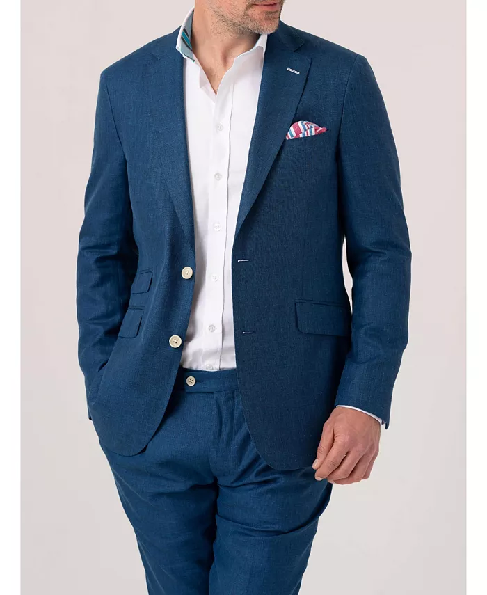 Мужской приталенный блейзер из смеси льна, шерсти и шелка Koy Clothing, синий
Мужской приталенный блейзер из смеси льна, шерсти и шелка Koy Clothing, синий