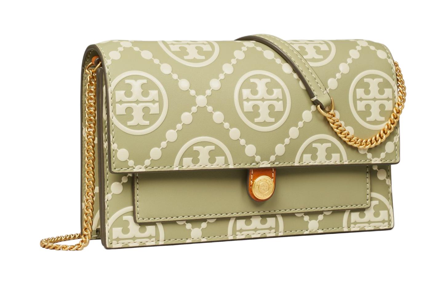 Сумка через плечо из тисненой кожи с монограммой T, поясная сумка, бумажник женский оливково-зеленый TORY BURCH
Сумка через плечо из тисненой кожи с монограммой T, поясная сумка, бумажник женский оливково-зеленый TORY BURCH