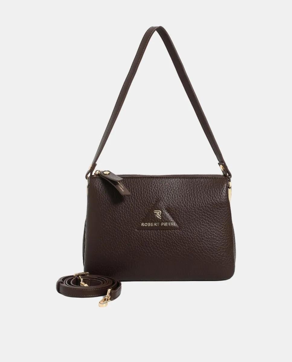 Сумка через плечо из ПУ с застежкой-молнией и съемной ручкой Robert Pietri, коричневый
Сумка через плечо из ПУ с застежкой-молнией и съемной ручкой Robert Pietri, коричневый