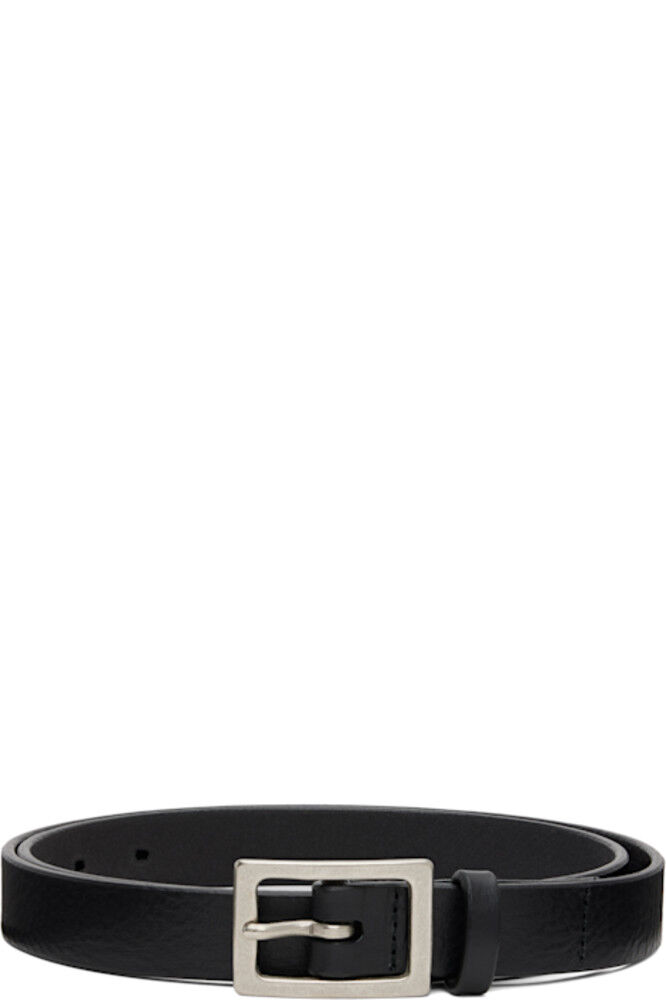 Черный кожаный узкий ремень Neighborhood 
Черный кожаный узкий ремень Neighborhood