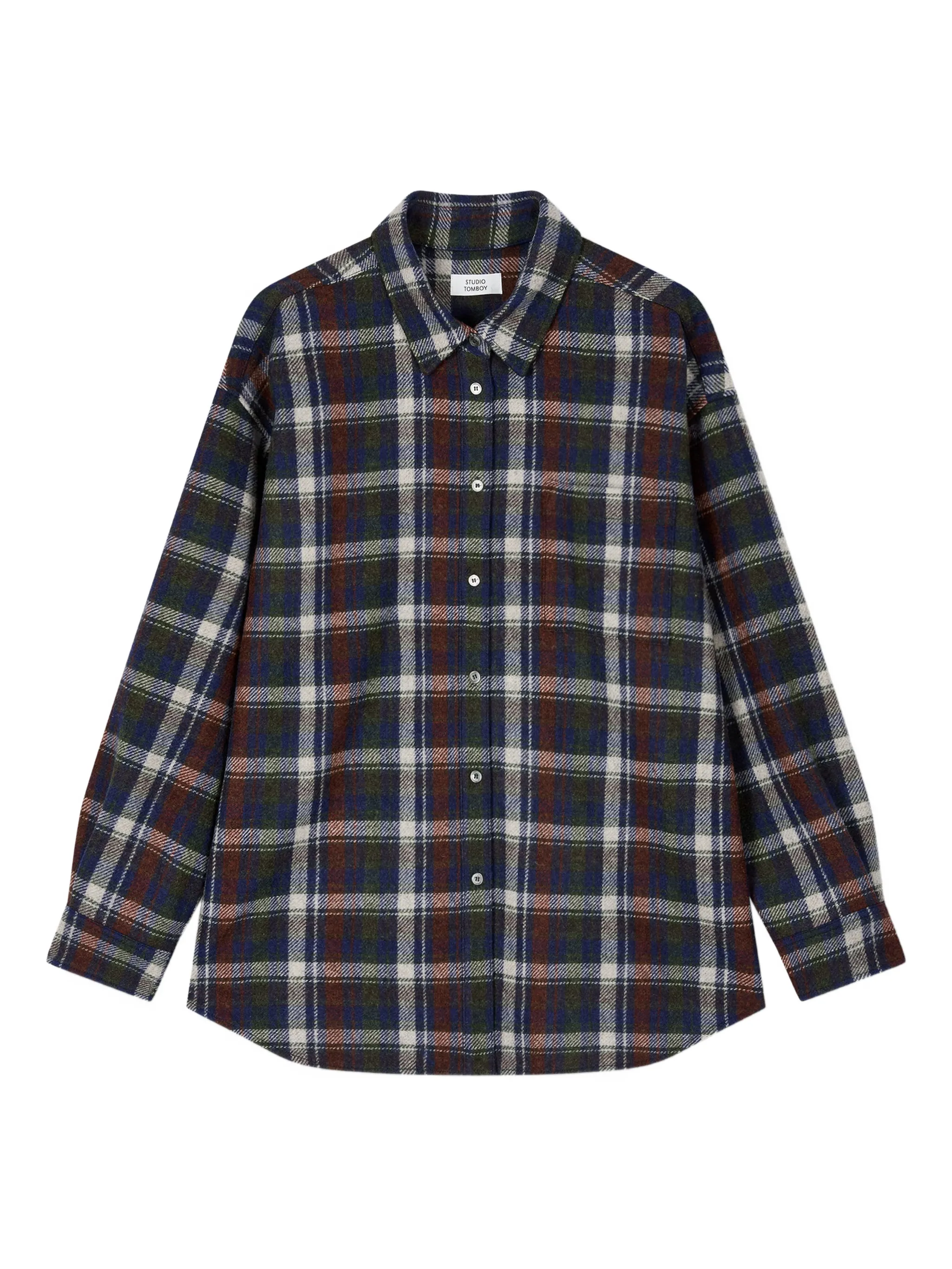 Шерстяная рубашка в клетку Tomboy, синий
Шерстяная рубашка в клетку Tomboy, синий