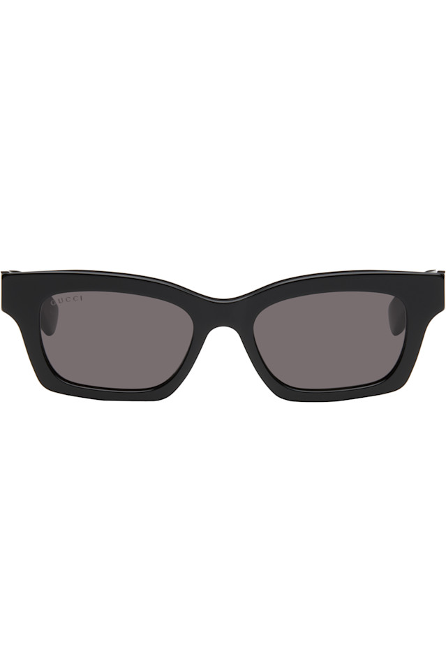Солнцезащитные очки в форме кошачьего глаза Gucci, черный 
Солнцезащитные очки в форме кошачьего глаза Gucci, черный