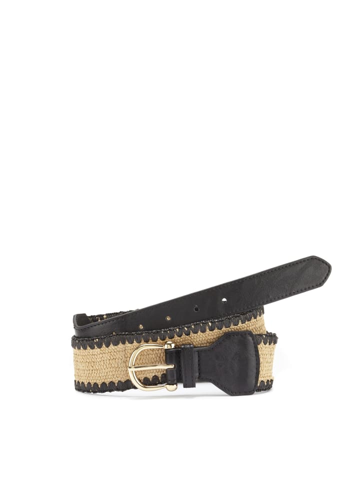 Ремень LASCANA, бежевый/черный
Ремень LASCANA, бежевый/черный