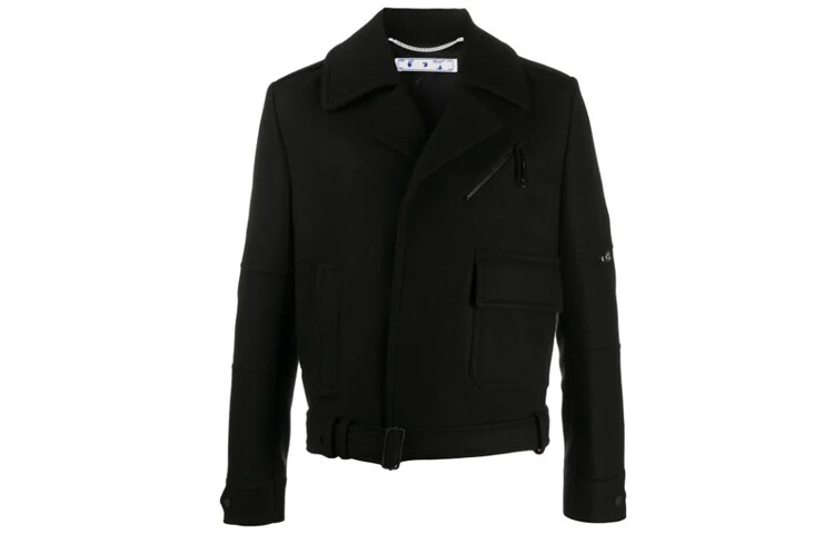 OFF-WHITE Мужское пальто, цвет Black 
OFF-WHITE Мужское пальто, цвет Black