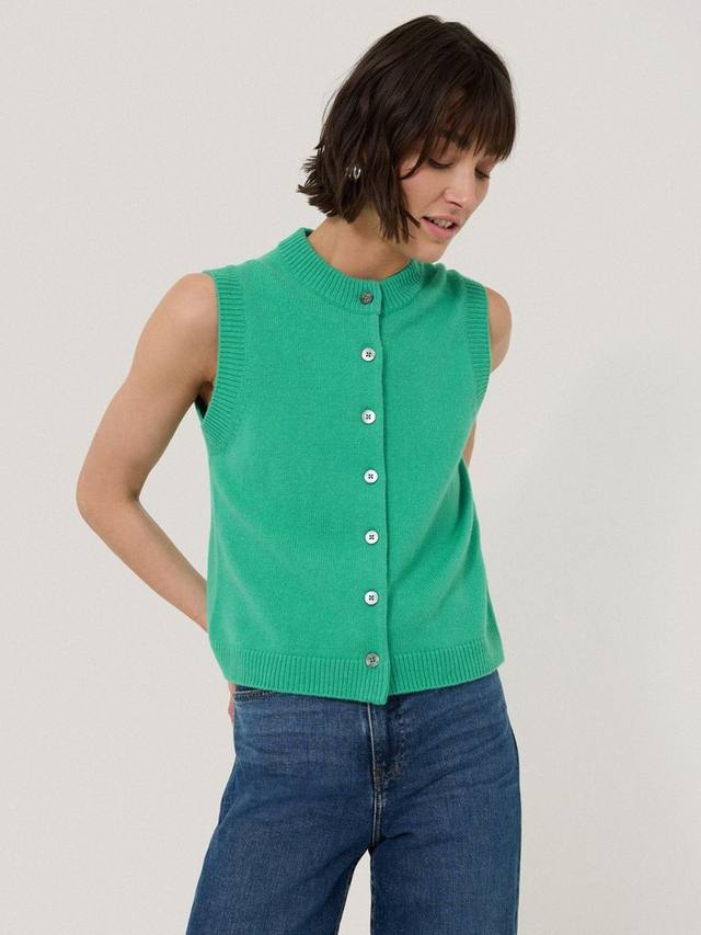 Жилет из богатой шерсти и трикотажа Jigsaw, зеленый
Жилет из богатой шерсти и трикотажа Jigsaw, зеленый