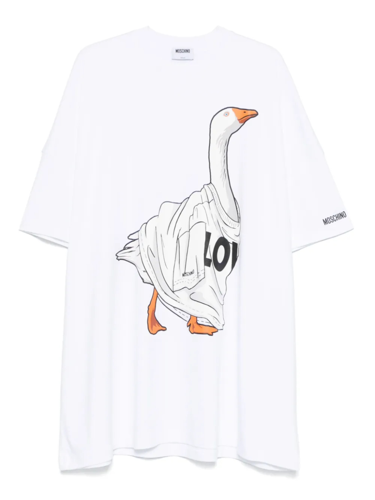 Мини-платье с принтом «утка» Moschino, белый
Мини-платье с принтом «утка» Moschino, белый