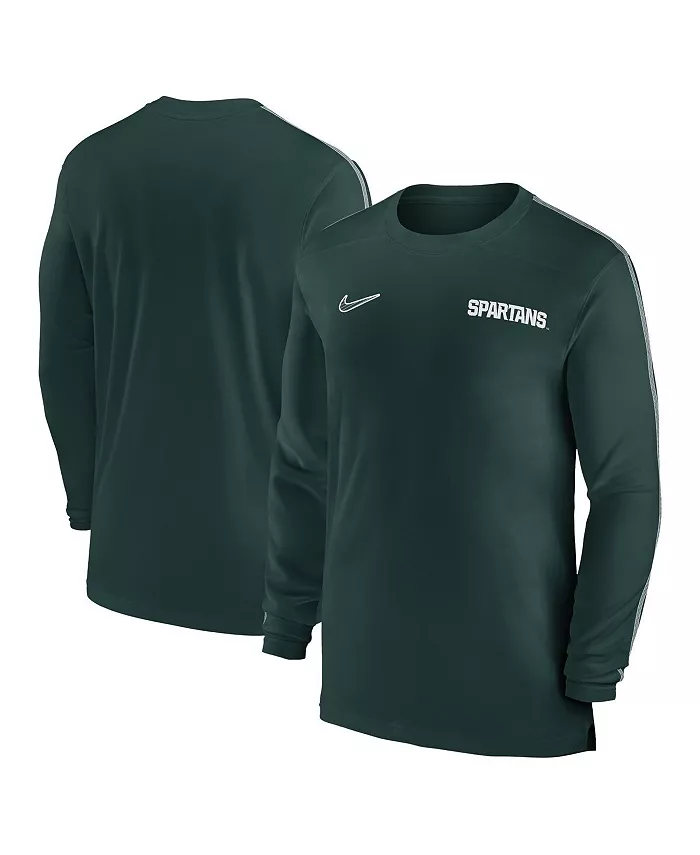 Мужская футболка Michigan State Spartans 2024 Sideline Coach UV Performance с длинным рукавом Nike, зеленый
Мужская футболка Michigan State Spartans 2024 Sideline Coach UV Performance с длинным рукавом Nike, зеленый