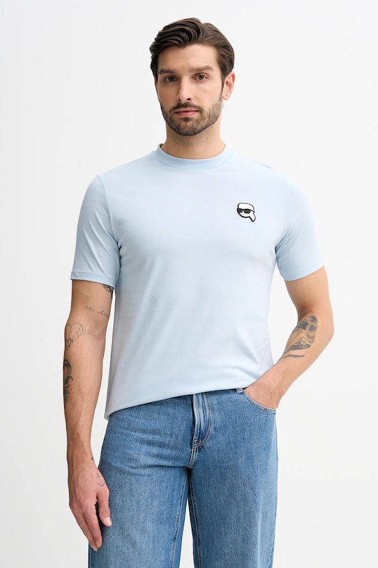 Хлопковая футболка Karl Lagerfeld, синий
Хлопковая футболка Karl Lagerfeld, синий