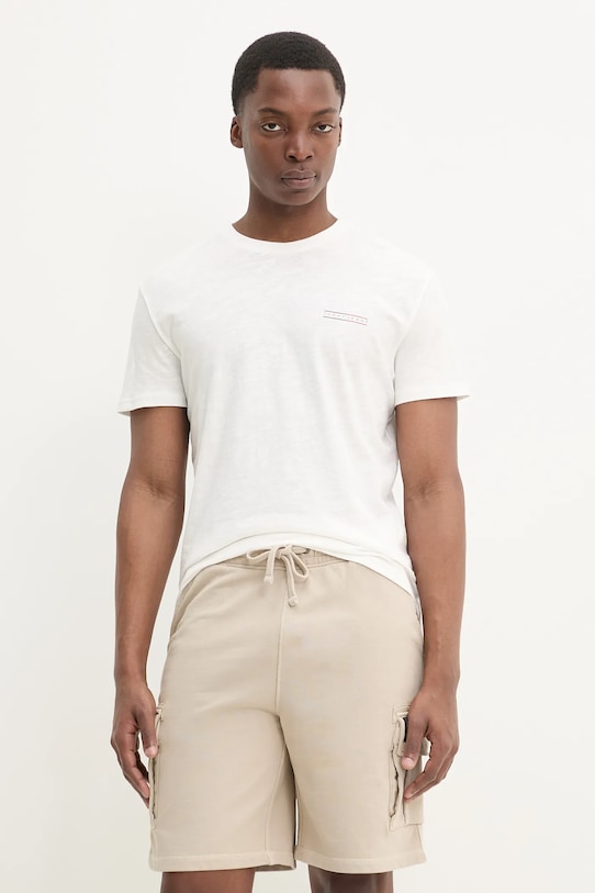 Хлопковая футболка Tommy Jeans, белый 
Хлопковая футболка Tommy Jeans, белый