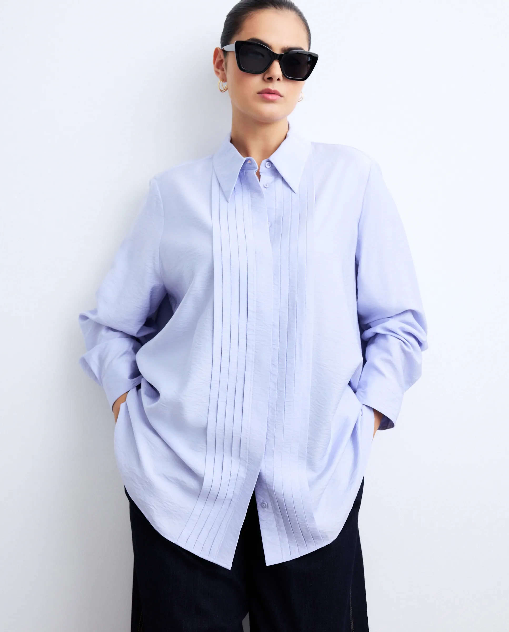 Женская блузка с французским рукавом Couchel, светло-голубой
Женская блузка с французским рукавом Couchel, светло-голубой