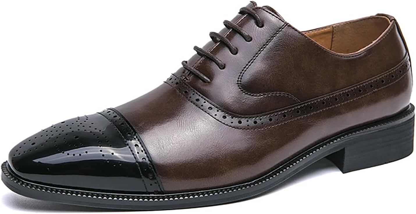 Мужские броги сшитые из лоскутов кожи, на шнуровке, с массивным каблуком, винтажные остроконечные оксфорды с нескользящей резиновой подошвой, деловая и свадебная обувь Nxnbhsl, коричневый
Мужские броги сшитые из лоскутов кожи, на шнуровке, с массивным каблуком, винтажные остроконечные оксфорды с нескользящей резиновой подошвой, деловая и свадебная обувь Nxnbhsl, коричневый