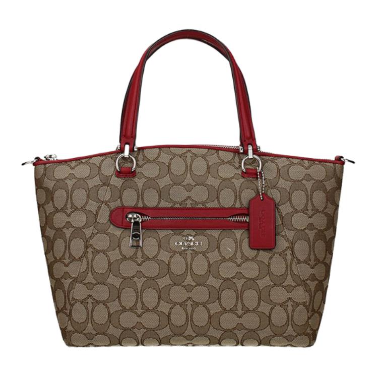 COACH Сумка-пельмень из парусины с кожаными вставками
COACH Сумка-пельмень из парусины с кожаными вставками