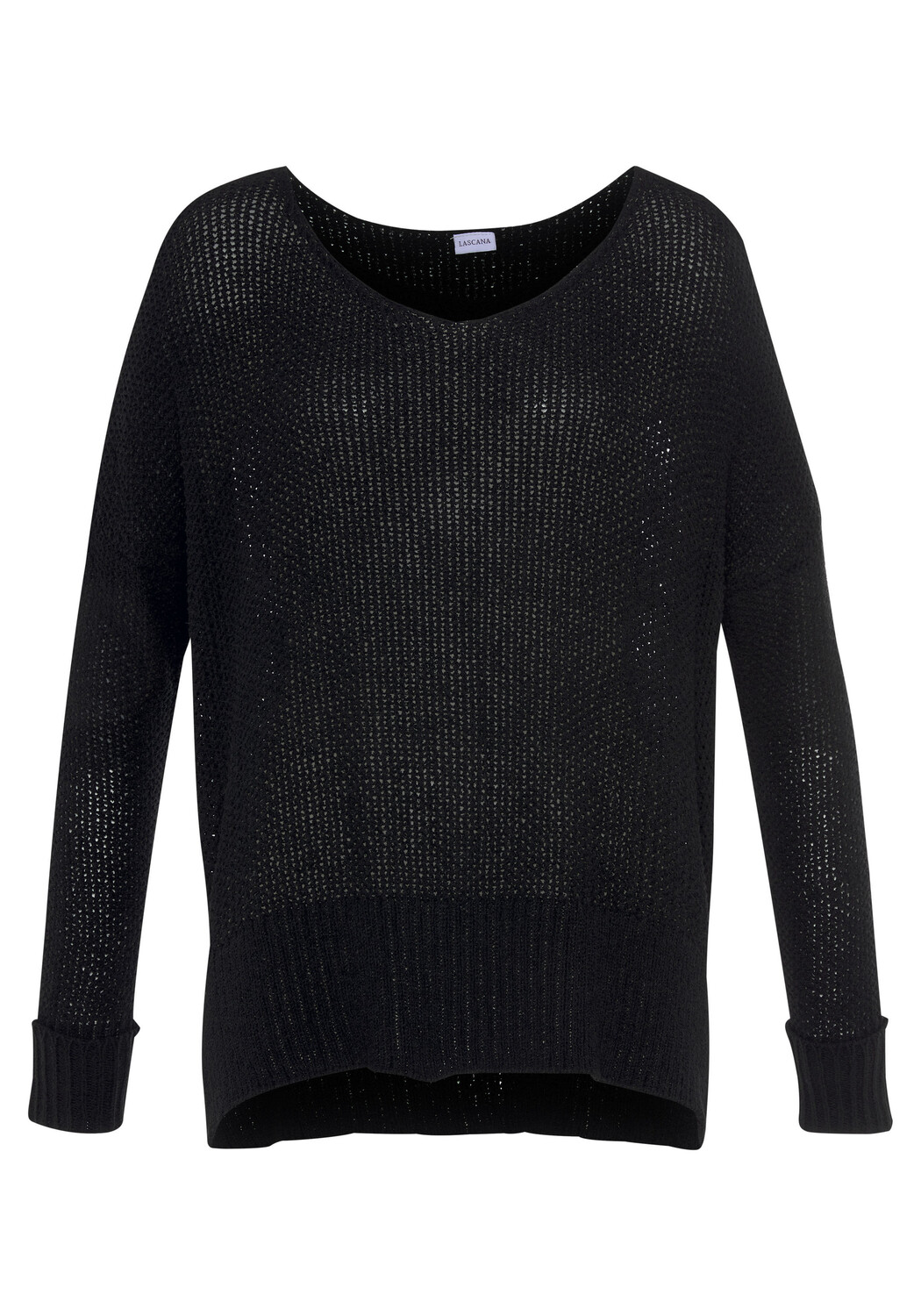 Свитер LASCANA V Ausschnitt, черный
Свитер LASCANA V Ausschnitt, черный