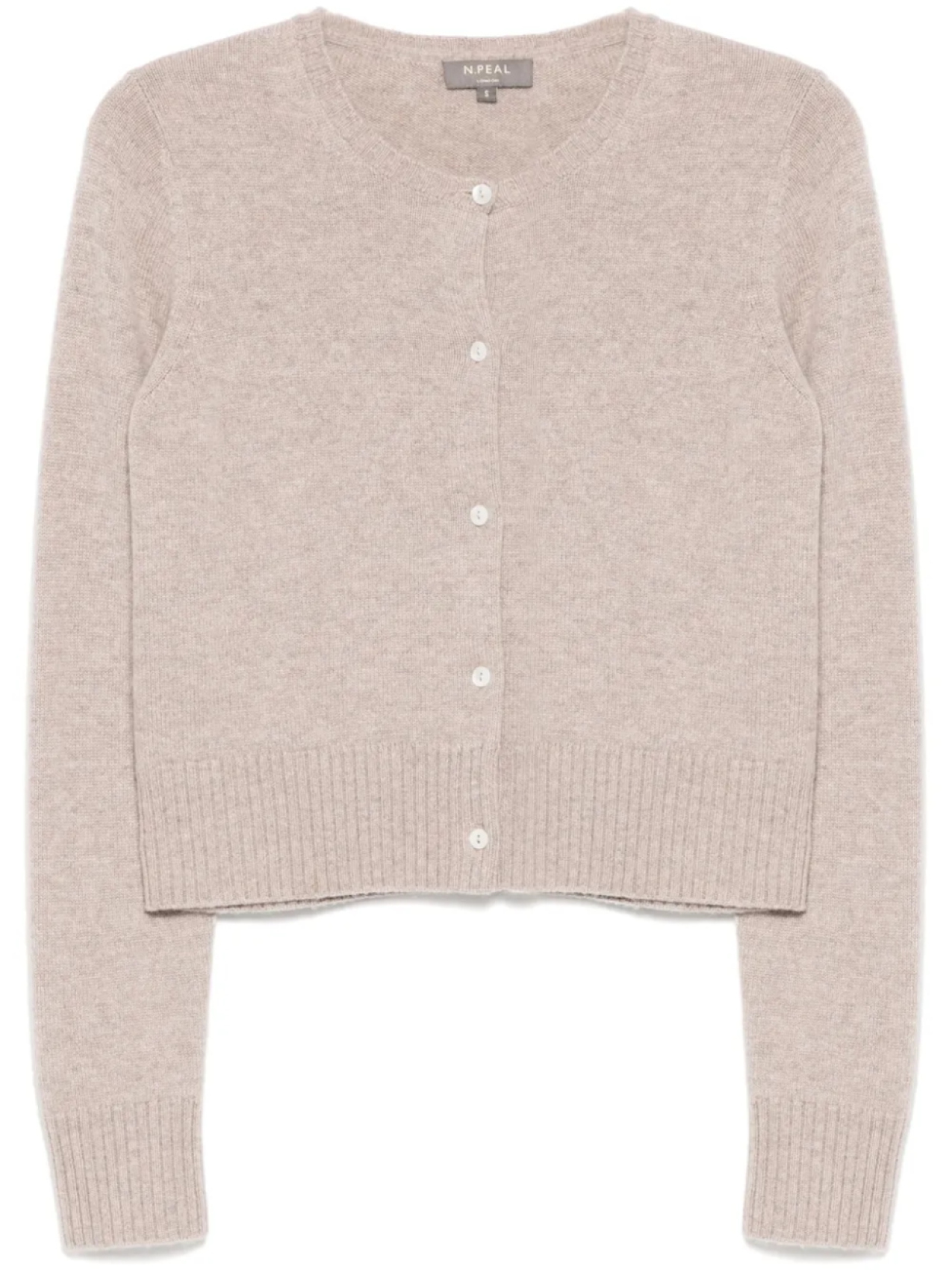 Укороченный кардиган крупной вязки N.Peal, нейтральный
Укороченный кардиган крупной вязки N.Peal, нейтральный