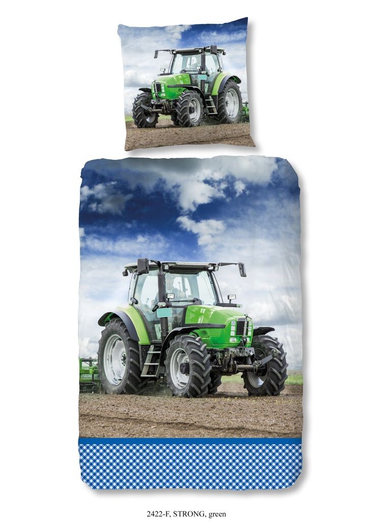 Детское постельное белье Good Morning трактор - 135x200 см - фланель/бобр Muller Textil, зеленый
Детское постельное белье Good Morning трактор - 135x200 см - фланель/бобр Muller Textil, зеленый