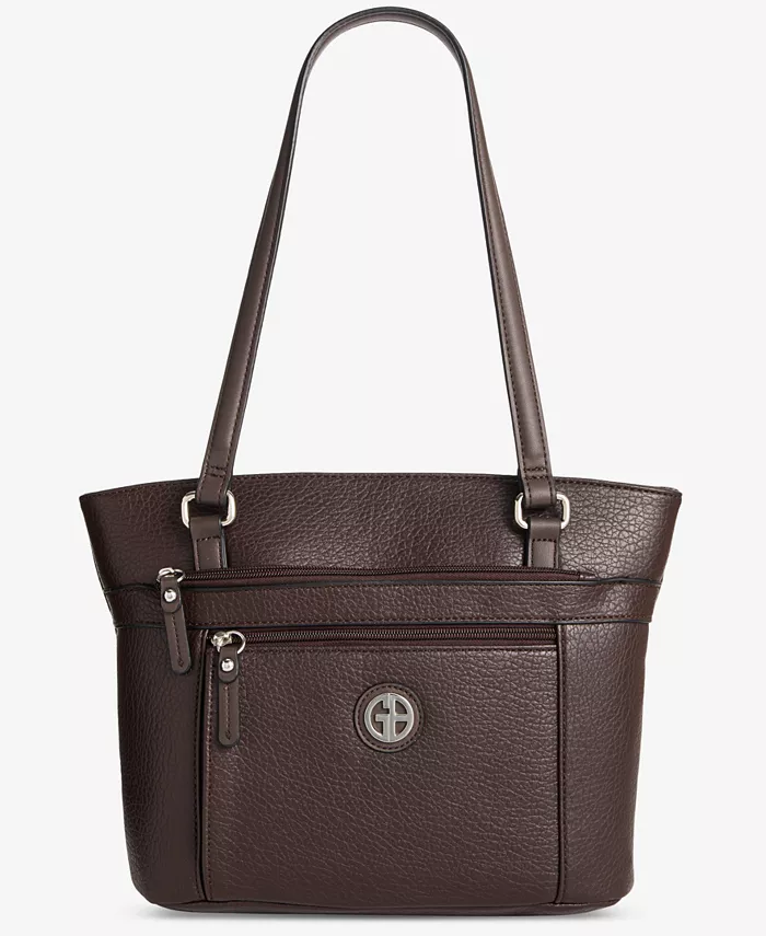 Большая фактурная сумка-тоут Giani Bernini, коричневый
Большая фактурная сумка-тоут Giani Bernini, коричневый