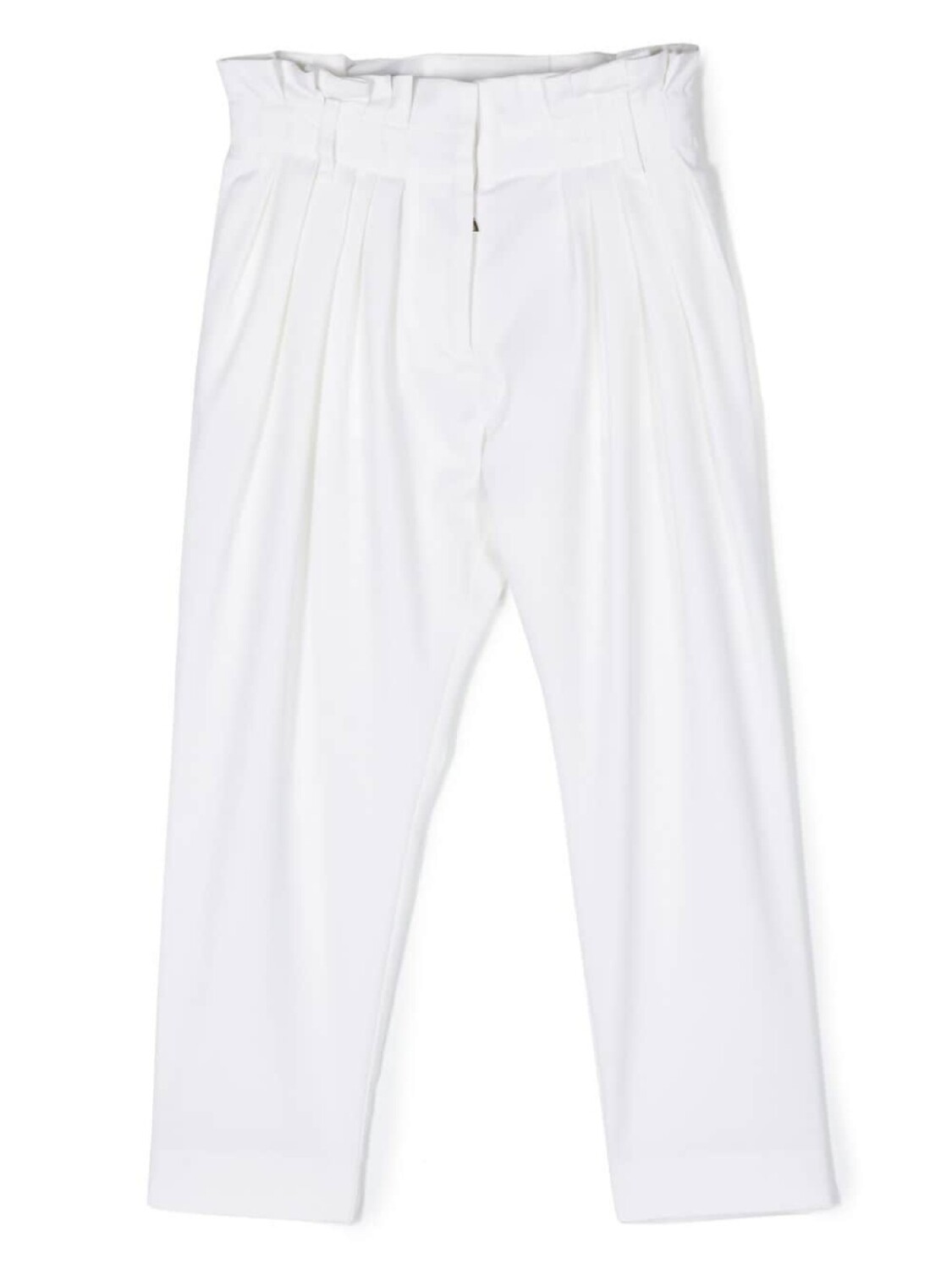 Balmain Kids шерстяные брюки со складками, белый
Balmain Kids шерстяные брюки со складками, белый
