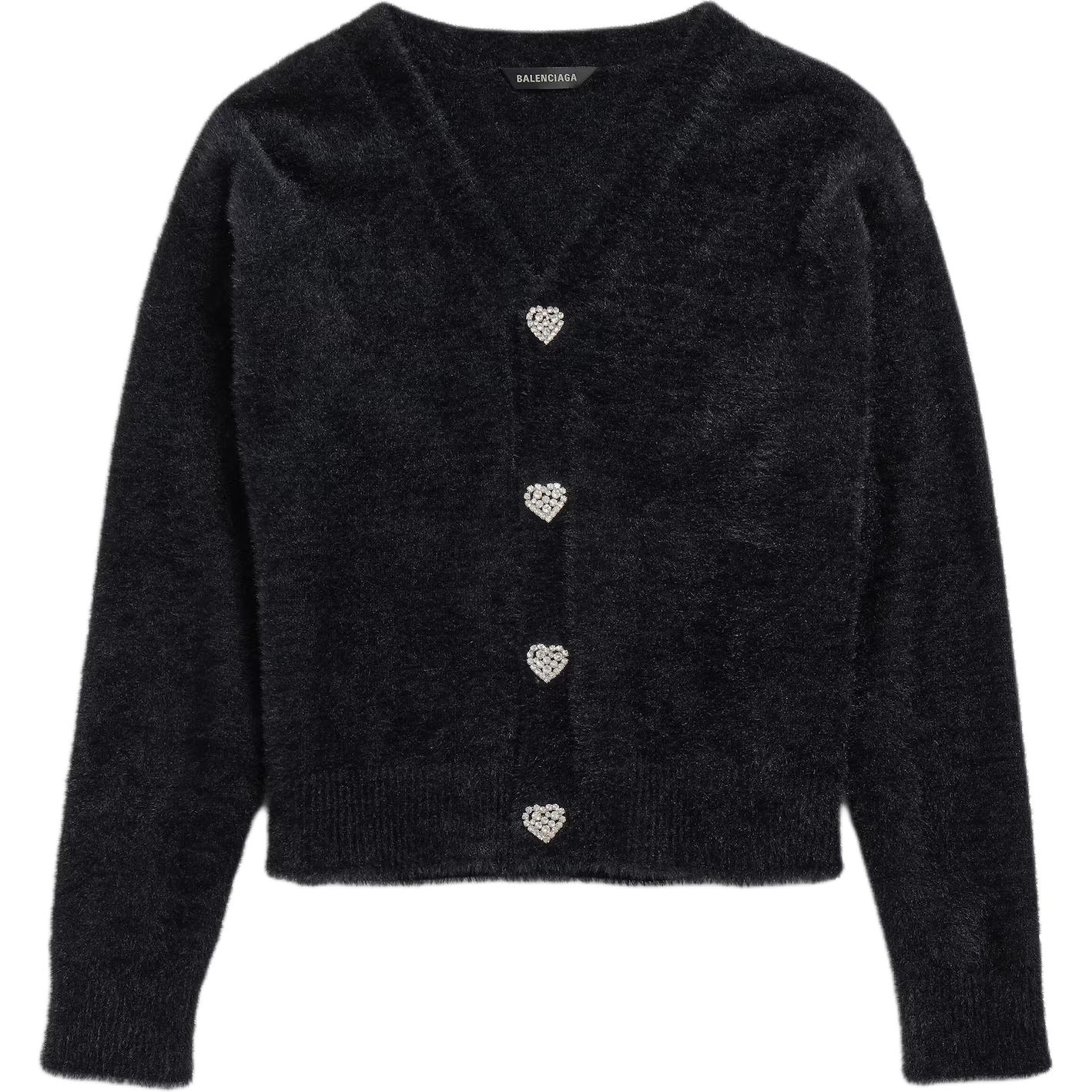 Кардиган с декором в виде сердца Balenciaga, черный
Кардиган с декором в виде сердца Balenciaga, черный