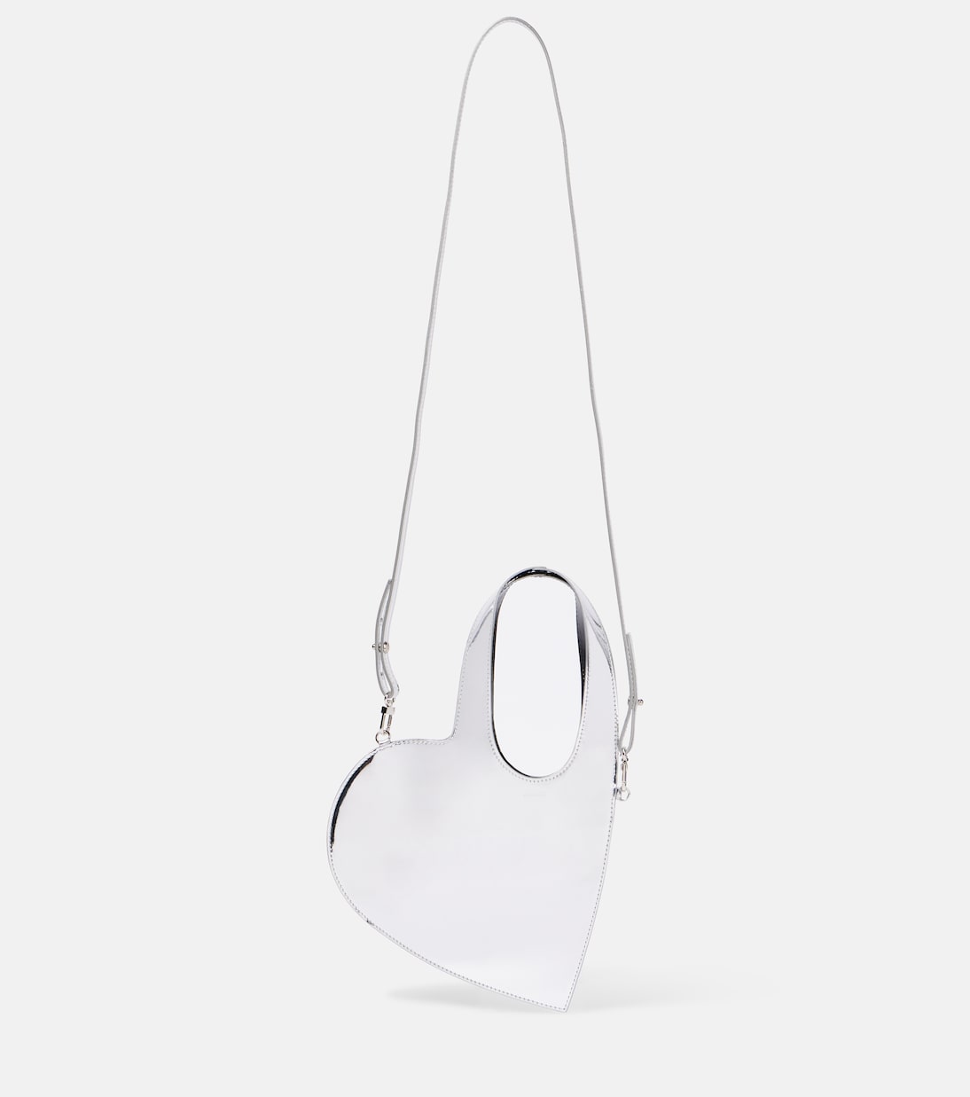 Сумка через плечо Baby Heart из зеркальной кожи Coperni, серебряный
Сумка через плечо Baby Heart из зеркальной кожи Coperni, серебряный