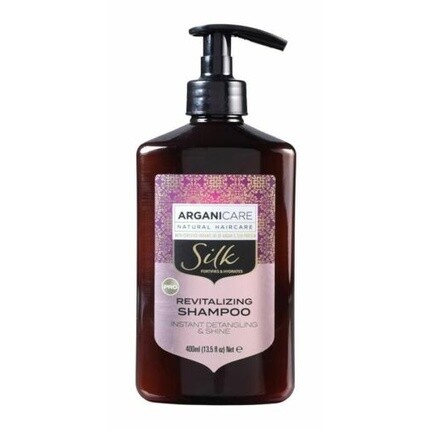 ARGANICARE Silk Распутывающий шампунь с шелком 400мл 
ARGANICARE Silk Распутывающий шампунь с шелком 400мл