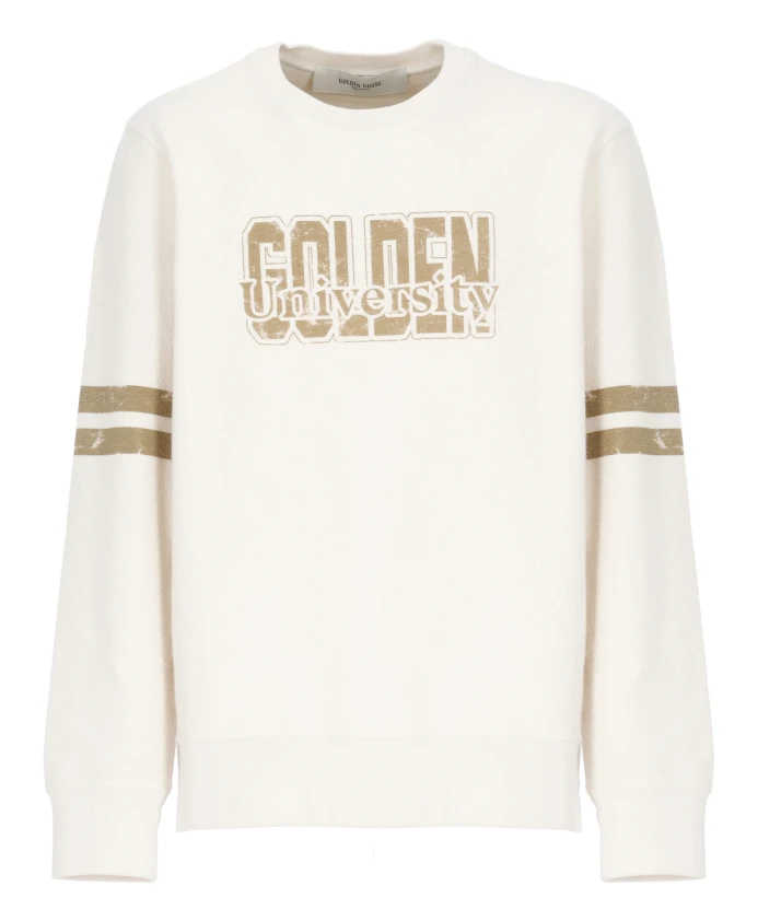 Хлопковая толстовка цвета слоновой кости с логотипом. Golden Goose, бежевый
Хлопковая толстовка цвета слоновой кости с логотипом. Golden Goose, бежевый