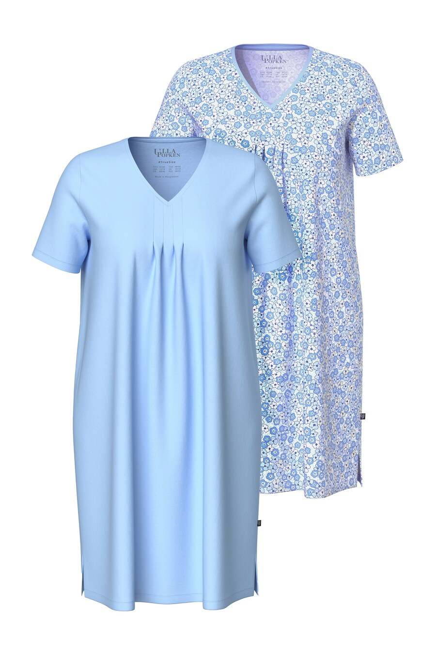 Ночная рубашка Ulla Popken, синий/голубой
Ночная рубашка Ulla Popken, синий/голубой