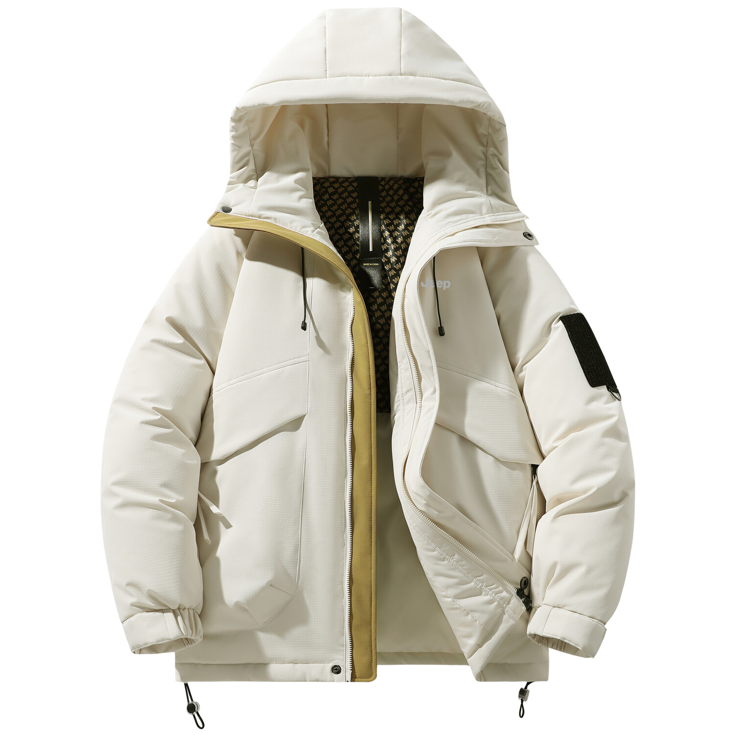 Пуховик унисекс Jeep, бежевый
Пуховик унисекс Jeep, бежевый